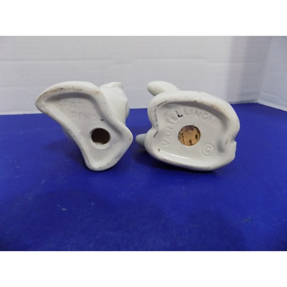 Vintage Van Tellingen Boy Dog Puppy Hugger Salt Pepper Shakers - Picture 5 of 5